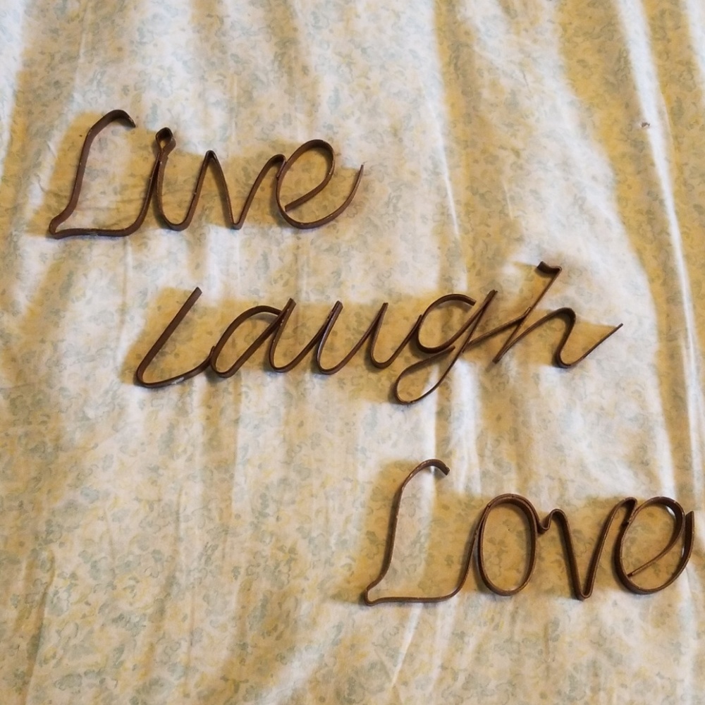 Live. Laugh, love home decor